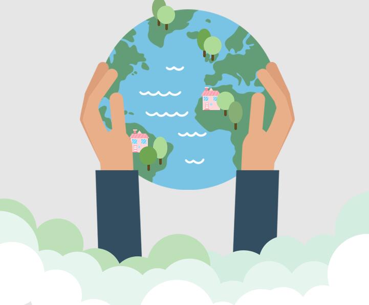 world environment day ecology start with the heart and reduce plastic in action